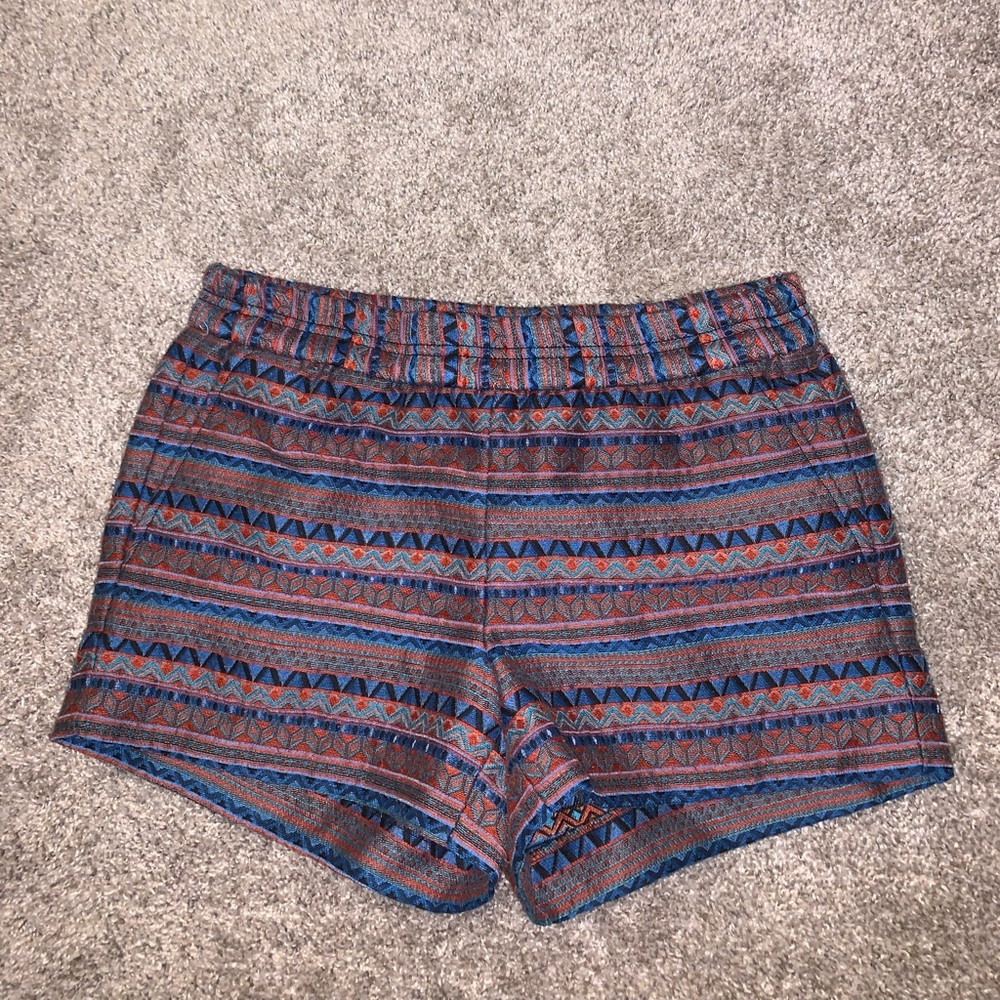 J Crew Red, Blue & Black High Waist shorts size 2 - Picture 3 of 9